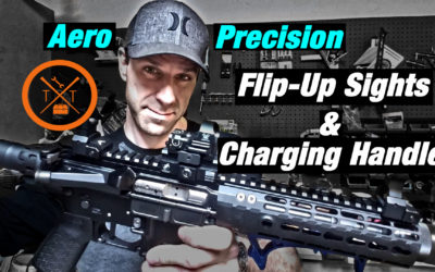 Aero Precision Charging Handle Review! Bonus! Flip-Up Sights!