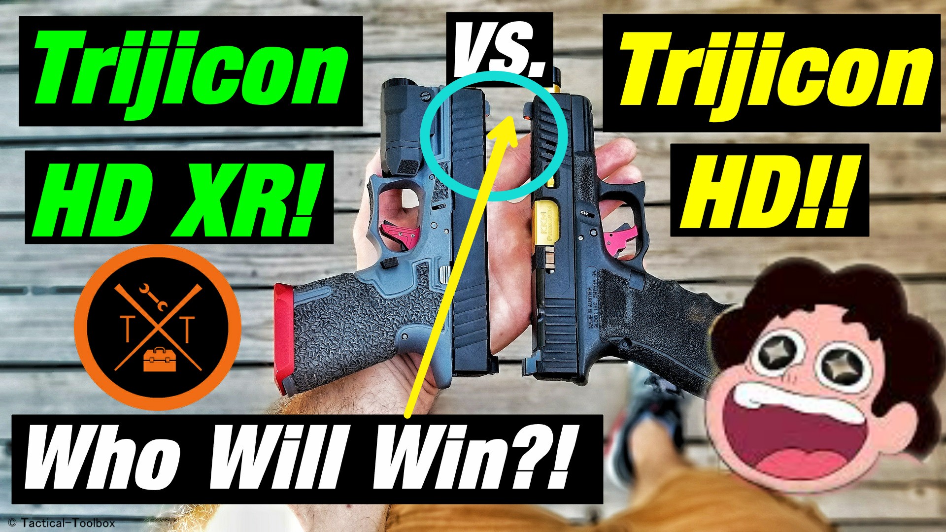 glock night sights vs trijicon