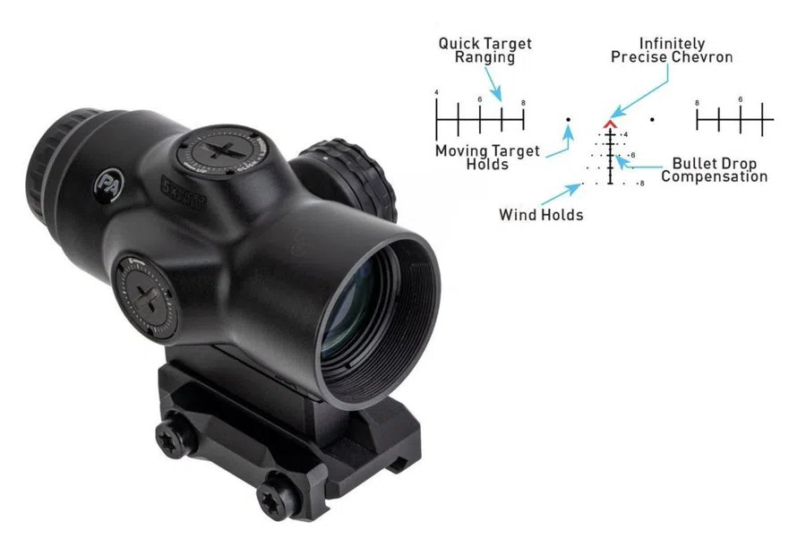 Primary Arms SLx 5X MicroPrism Scope - Red Illuminated ACSS Aurora 5.56-.308 Reticle